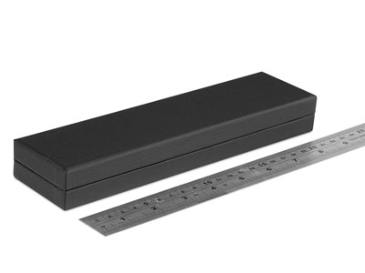 Black Textured Eco Bracelet Box - Standard Image - 3