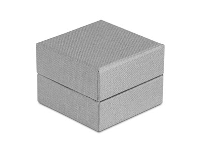 Grey Textured Eco Ring Box - Standard Image - 2