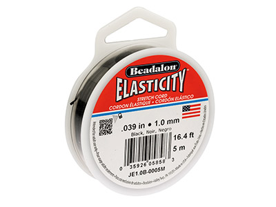 Beadalon Elasticity Bead Cord 0.8 mm Satin Silver 16.4 ft.