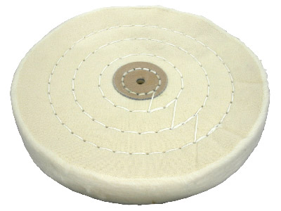 Muslin Mop 152mm X 25.4mm Extra    Fine Stitched With Leather Centre - Standard Image - 1