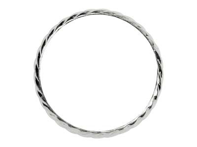 Sterling Silver Rope Twist Ring 3mm Size K - Standard Image - 2