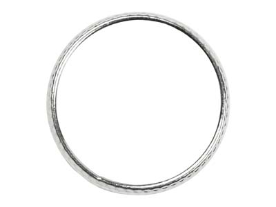Sterling Silver Hammered Ring 3mm  Size K - Standard Image - 2