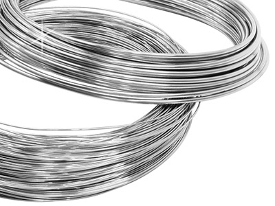 Sterling Silver Round Wire 0.50mm  Fully Hard, 30g Coils, 100%        Recycled Silver - Standard Image - 1