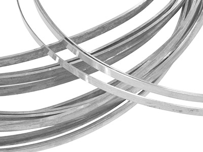 Sterling Silver Rectangular Wire   4.8mm X 2.4mm Fully Annealed, 100% Recycled Silver - Standard Image - 1