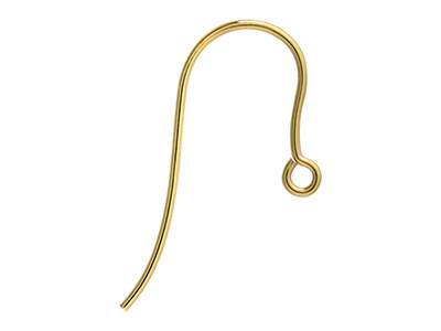 9ct-Yellow-Gold-Plain-Hook-Wire----35...