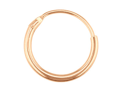 9ct Red Gold Sleeper Superlight    11mm Hoop, 100% Recycled Gold - Standard Image - 1