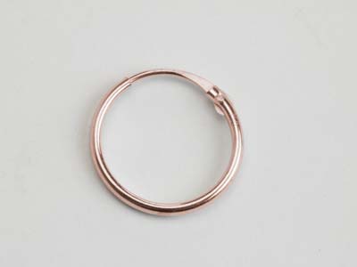 9ct Red Gold Sleeper Superlight    11mm Hoop, 100% Recycled Gold - Standard Image - 6