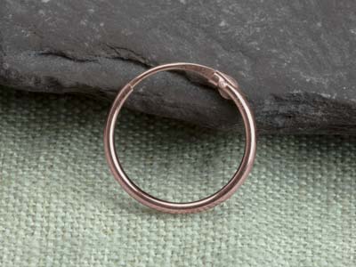 9ct Red Gold Sleeper Superlight    11mm Hoop, 100% Recycled Gold - Standard Image - 7
