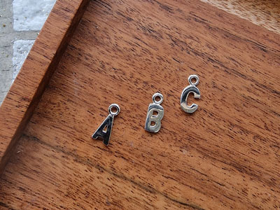 Sterling Silver Letter O Initial   Charm - Standard Image - 5