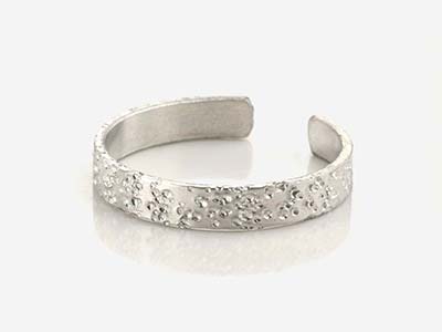 Sterling Silver Ring 4mm X 51mm    Stamping Blank - Standard Image - 2