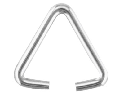 Sterling Silver Open Triangular    Wire Bail Pack of 10 100 Recycled Silver