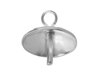 Sterling Silver Pendant Cups 3mm,  Pack of 10, 645 - Standard Image - 2