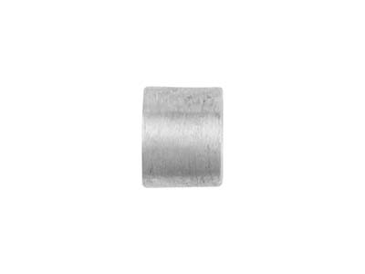 Sterling Silver Tube Setting 5.4mm Semi Finished Cast Collet, 100%    Recycled Silver - Standard Image - 2