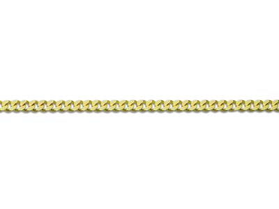 9ct Yellow Gold 0.8mm Diamond Cut  Curb Chain 22