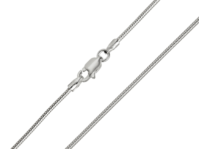 Sterling Silver 1.2mm Round Snake  Chain 2460cm Unhallmarked 100   Recycled Silver