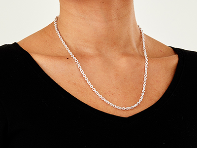Sterling Silver 3.9mm Trace Chain  20