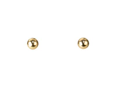 Gold Filled 3mm Ball Stud Earrings - Standard Image - 2