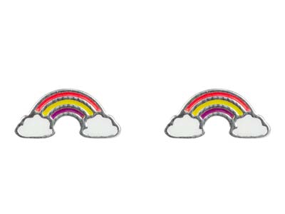 Sterling Silver Rainbow Earrings